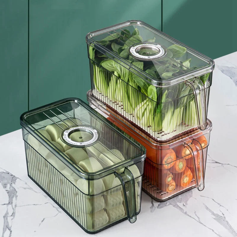 Pack 3 Boîtes de Rangement Alimentaire Hermétiques et Empilables