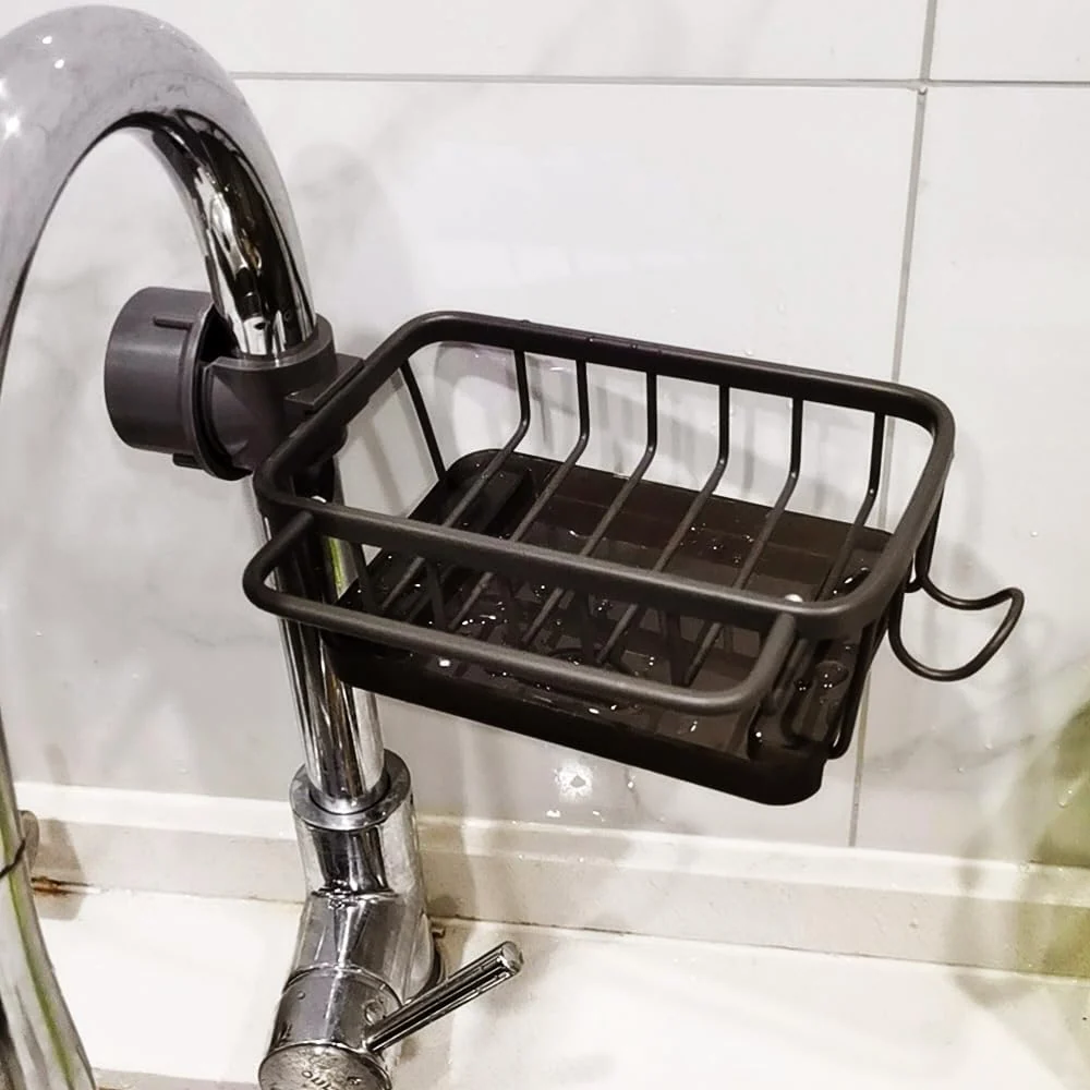حامل إسفنجة يثبّت على الصنبور