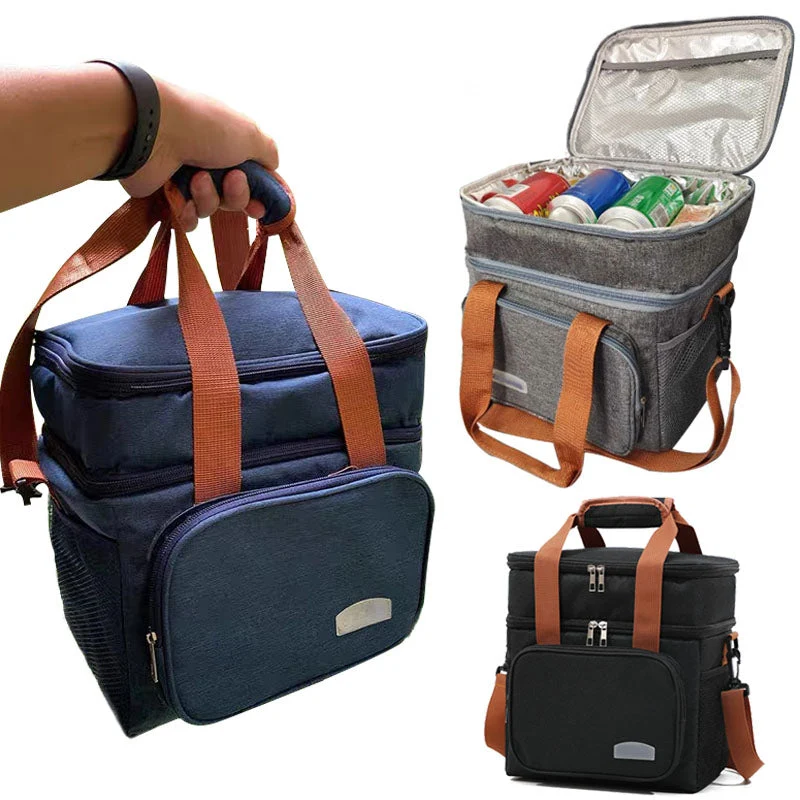 Sac isotherme repas avec compartiment extensible